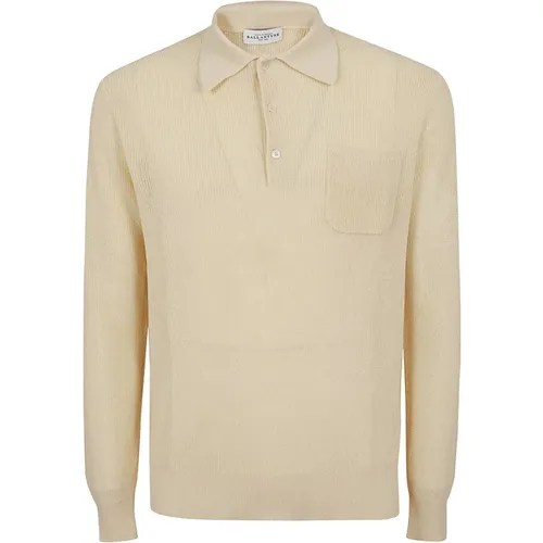 Cotton Polo Neck Pullover , male, Sizes: 2XL, L, XL - Ballantyne - Modalova