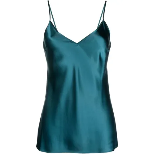 Grüne Seiden Satin Casual Bluse,Blouses - joseph - Modalova