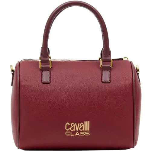 Stilvolle Polyurethan-Handtasche mit Reißverschluss - Cavalli Class - Modalova