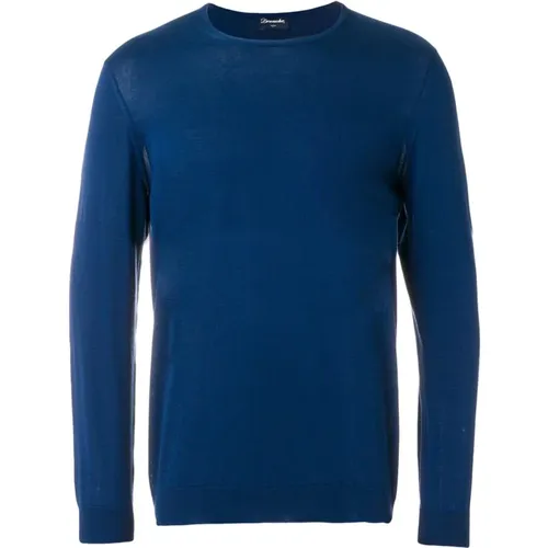 Pullover,Round-neck Knitwear,CREWECK SWEATER,Sweatshirts,Blauer Crew-Neck Sweater - Drumohr - Modalova