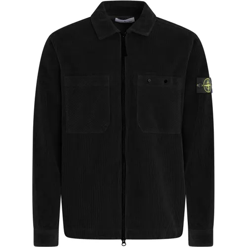 Herren Overshirt Casual Stil , Herren, Größe: XL - Stone Island - Modalova