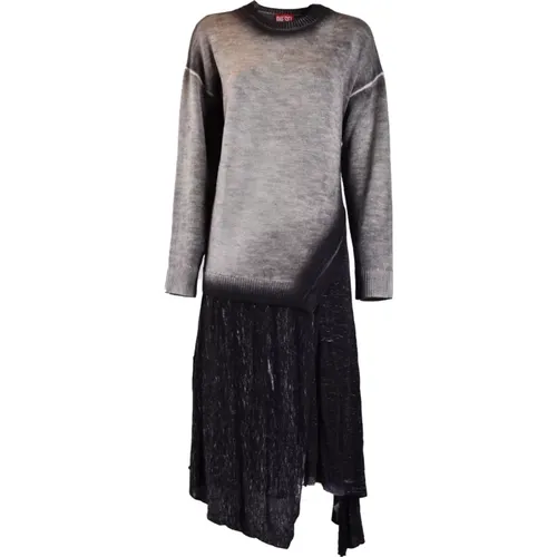 Graues Kleid für Frauen Aw23 , Damen, Größe: XS - Diesel - Modalova