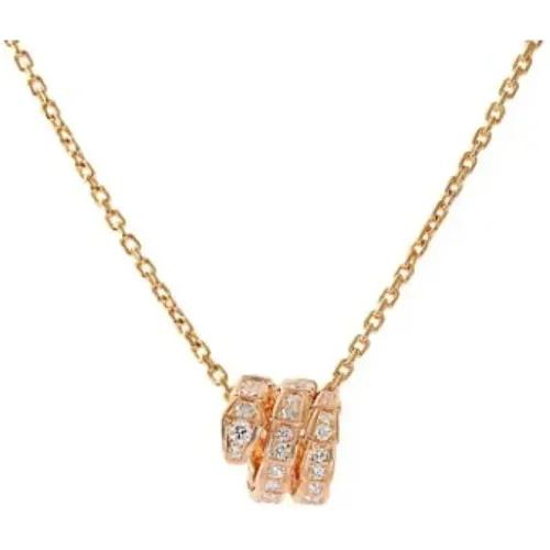 Pre-owned Rose Gold necklaces , female, Sizes: ONE SIZE - Bvlgari Vintage - Modalova