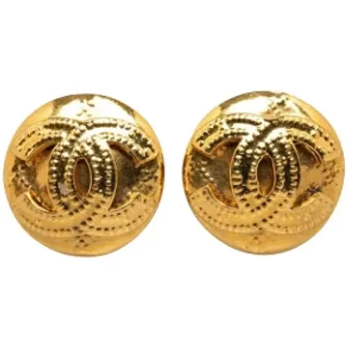 Pre-owned Metal earrings , female, Sizes: ONE SIZE - Chanel Vintage - Modalova