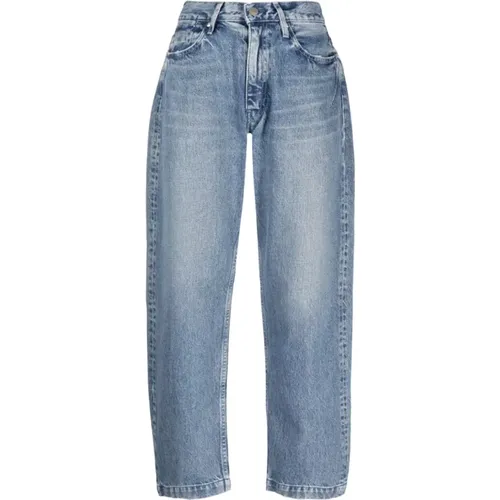 Hellblaue Zerrissene Baggy-Fit Denim Jeans , Damen, Größe: W29 - Tanaka - Modalova