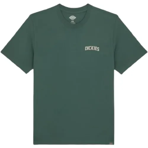 Elliston T-Shirt (Dark Forest) , male, Sizes: L, M, XL, S - Dickies - Modalova