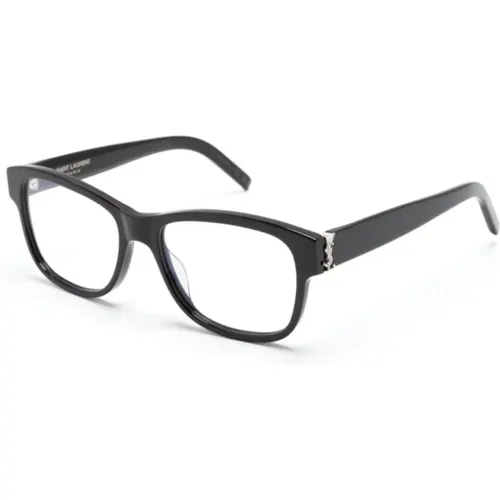 Klassische Schwarze Optische Brille,Braun/Havanna Optische Brille - Saint Laurent - Modalova