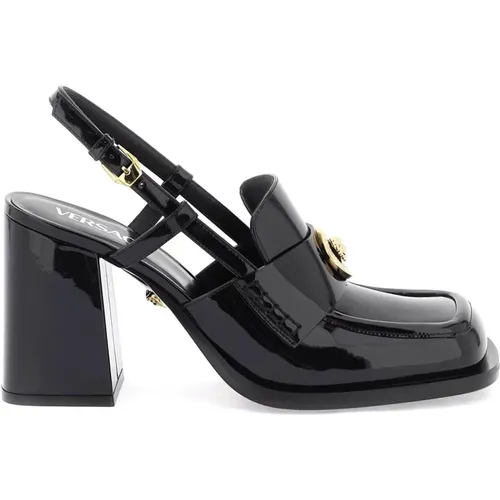 Lackleder Loafer Pumps Versace - Versace - Modalova