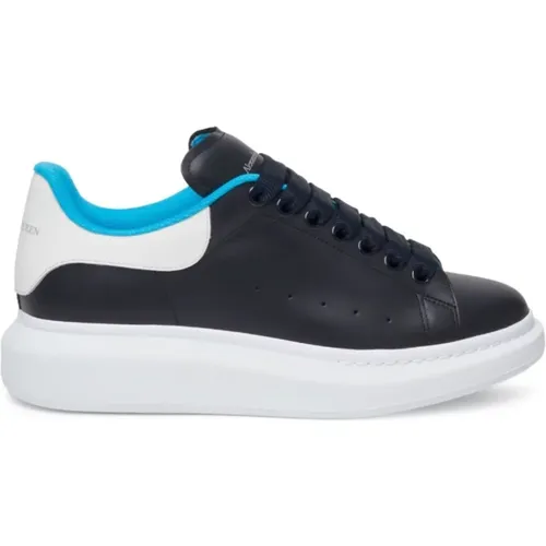 Blaue Sneakers mit Logo-Absatz - alexander mcqueen - Modalova
