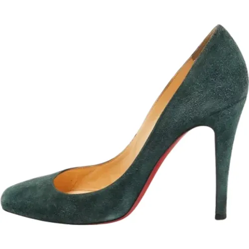 Pre-owned Suede heels , female, Sizes: 5 UK - Christian Louboutin Pre-owned - Modalova