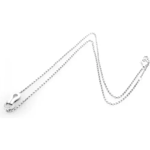 Pre-owned Silver necklaces , female, Sizes: ONE SIZE - Cartier Vintage - Modalova