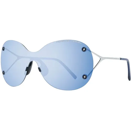 Blaue Damen Sonnenbrille Mono Linse Verspiegelt - Porsche Design - Modalova