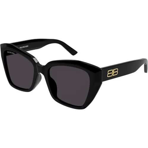 Grey Sunglasses , female, Sizes: 55 MM - Balenciaga - Modalova