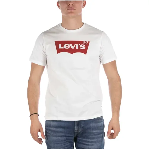 Levi's, T-Shirt Mit Grafischem Set Und Weißem Halsausschnitt , Herren, Größe: S - Levis - Modalova