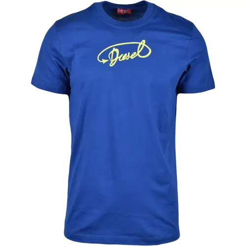 Baumwoll T-shirt , Herren, Größe: M - Diesel - Modalova