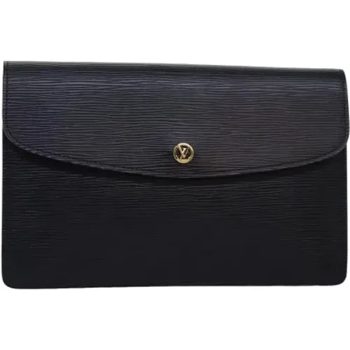 Pre-owned Leder clutches , Damen, Größe: ONE Size - Louis Vuitton Vintage - Modalova