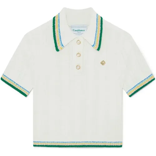 Rib Boucle Polo Shirt - Casablanca - Modalova