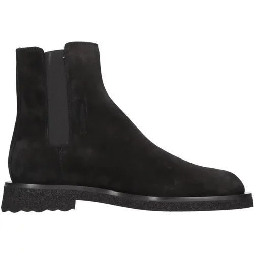 Schwarze Stiefel , Herren, Größe: 40 EU - Off White - Modalova