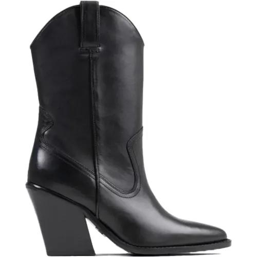 Schwarzer Damen Stiefelette - New-Kole,Cowboy Stiefel New-kole 34125 Schwarz - Bronx - Modalova