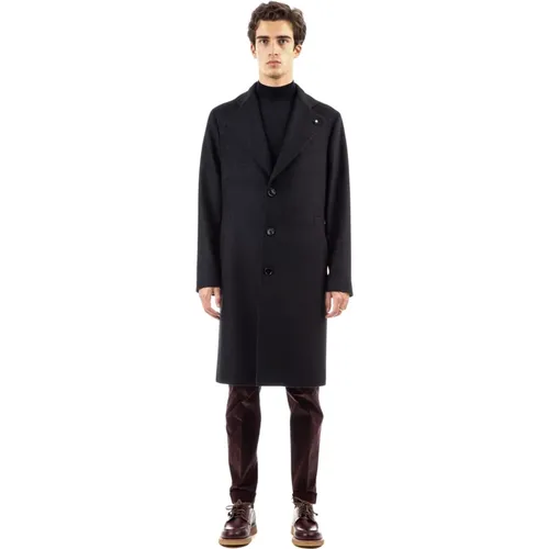 Single-Breasted Coat , male, Sizes: M - Lardini - Modalova