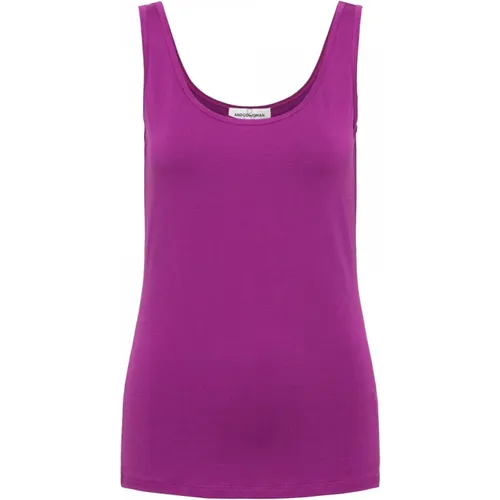 Himbeere Tiefer V-Ausschnitt Singlet,Tiefer V-Ausschnitt Singlet - &Co Woman - Modalova