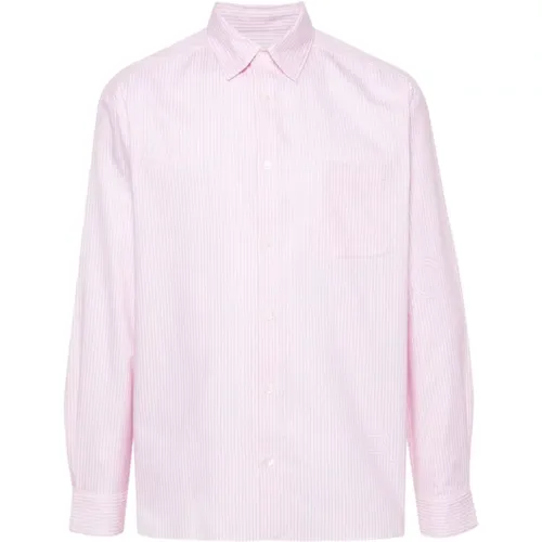 Striped Shirt with Classic Collar , male, Sizes: S, XL, L, M - A.p.c. - Modalova