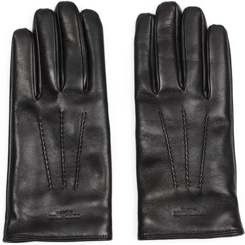 Leather Gloves Elegant Style , male, Sizes: XL - Giorgio Armani - Modalova