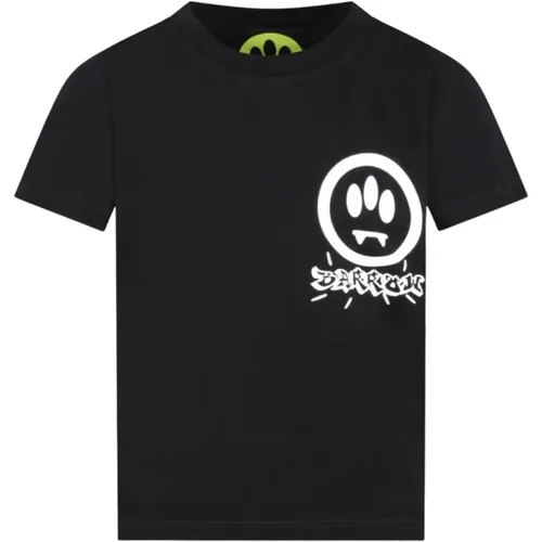 Schwarzes Kinder-T-Shirt mit Palmenprint - Barrow - Modalova