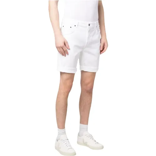 Weiße Bermuda Shorts Derick , Herren, Größe: W30 - Dondup - Modalova