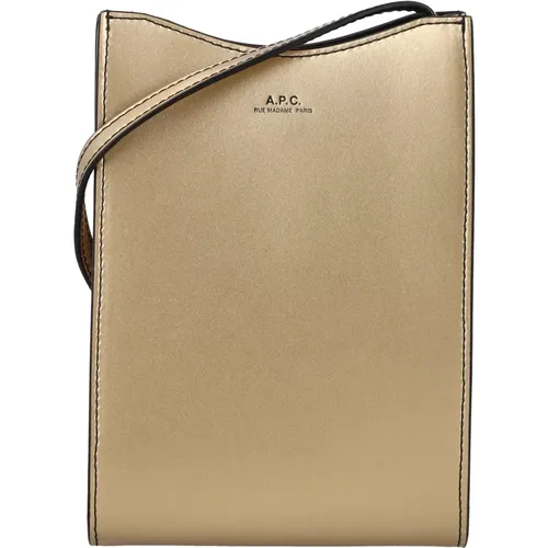 Womens Bags Handbag Gold Aw23 , female, Sizes: ONE SIZE - A.p.c. - Modalova