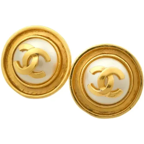 Pre-owned Plastic earrings , female, Sizes: ONE SIZE - Chanel Vintage - Modalova