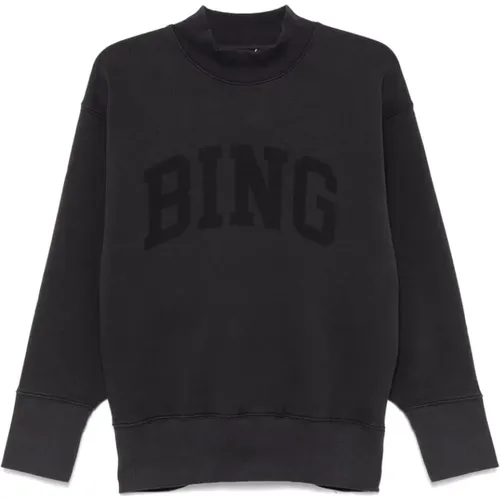 Jersey Sweatshirt with Logo Print , female, Sizes: M - Anine Bing - Modalova