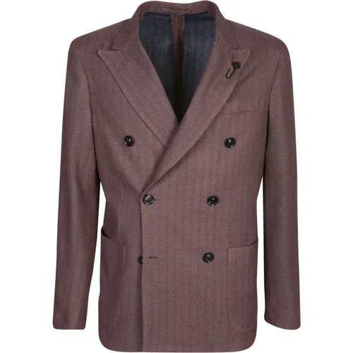Double-breasted Cotton Jacket , male, Sizes: L, XL - Lardini - Modalova