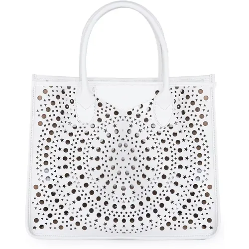 Perforated Buby Pierce Shopping Bag , female, Sizes: ONE SIZE - Marc Ellis - Modalova