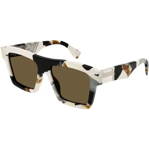 Weiß Braun Sonnenbrille Gg1623S Modell - Gucci - Modalova