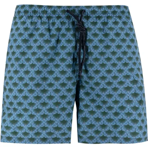 Abstract Pattern Swimwear Boxer Shorts , male, Sizes: XL, L, 2XL, M - Drumohr - Modalova