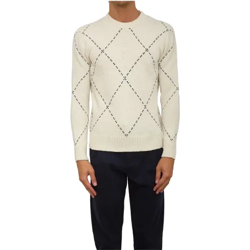 Ivory Rundhals Pullover , Herren, Größe: L - Eleventy - Modalova