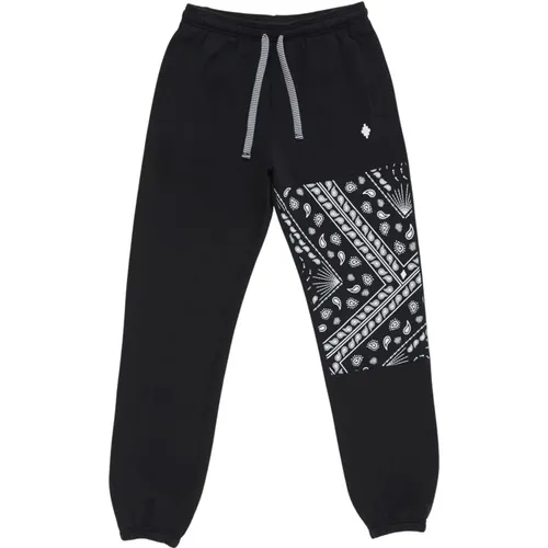 Bandana Relax Sweatpants White , male, Sizes: S, XS, L - Marcelo Burlon - Modalova