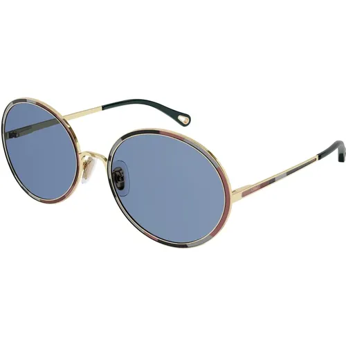 Sunglasses CH0100S,Stylische Sonnenbrille für Frauen,Shiny Classic Gold Sunglasses Ch0100S - Chloé - Modalova