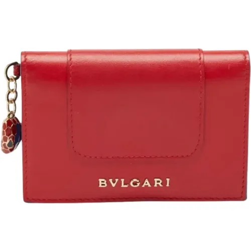 Pre-owned Leather wallets , female, Sizes: ONE SIZE - Bvlgari Vintage - Modalova