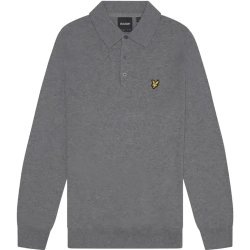 Merino Cotton Knit Polo Shirt , male, Sizes: M, L, XL - Lyle & Scott - Modalova