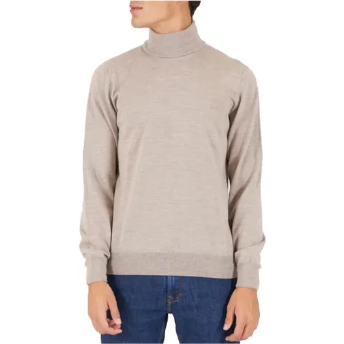 Classic Merino Wool Turtleneck Sweater , male, Sizes: XL, 2XL - Harmont & Blaine - Modalova