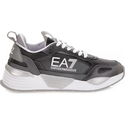Light Grey Sneakers Aw23 Stylish Comfort , male, Sizes: 10 2/3 UK - Emporio Armani EA7 - Modalova