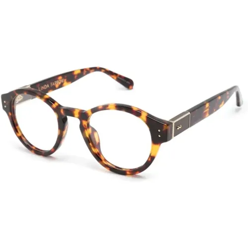 Havana Optical Frame, versatile and stylish , unisex, Sizes: 47 MM - Linda Farrow - Modalova