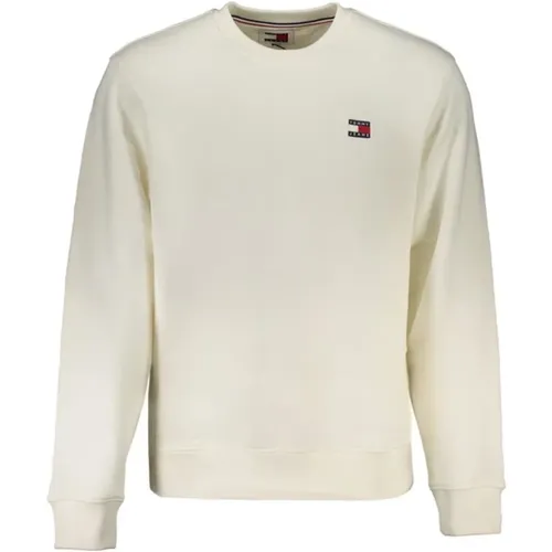 Casual Baumwoll-Sweatshirt mit Logo-Applikation , Herren, Größe: L - Tommy Hilfiger - Modalova