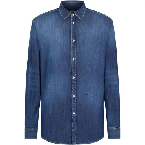 Relax Dan Shirt , male, Sizes: XL, L, M - Dsquared2 - Modalova