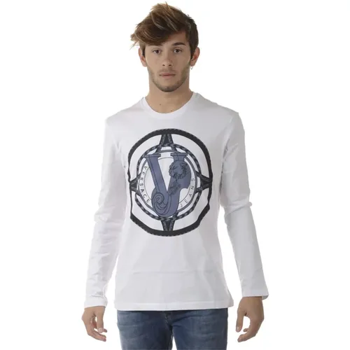 Stylischer Sweater Pullover , Herren, Größe: M - Versace Jeans Couture - Modalova