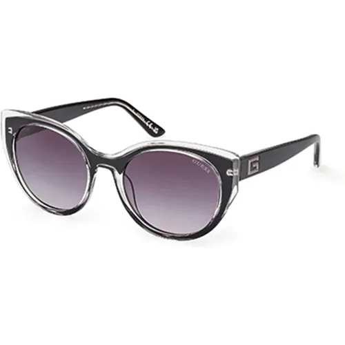 Stilvolle Sonnenbrille in Schwarz und Grau - Guess - Modalova
