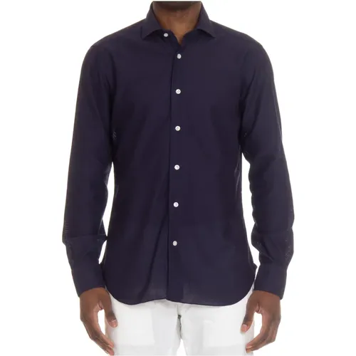 Stretch Cotton Tailored Shirt , male, Sizes: 2XL, M, 3XL, L, XL - Barba - Modalova