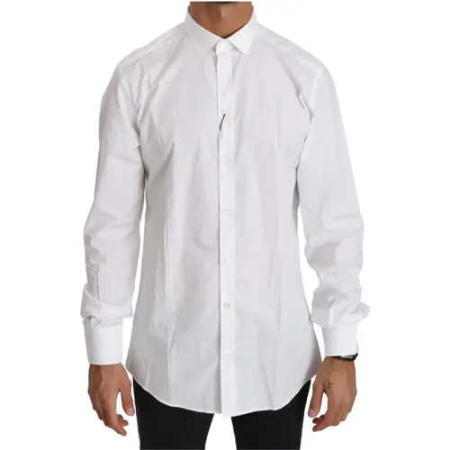 Elegantes Weißes Baumwoll-Top-Shirt - Dolce & Gabbana - Modalova